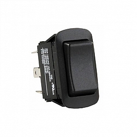 JR Products Mom-On / Off / Mom-On Switch, Water Resistant, SPDT Black
