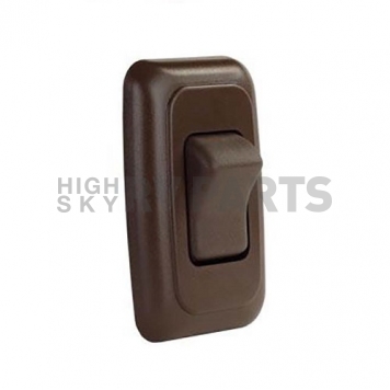 JR Products Multi Purpose On/Off Rocker Switch SPST - Brown With Bezel 1/Pkg