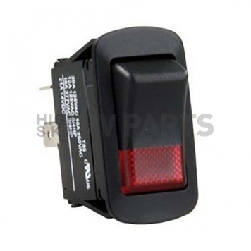 JR Products Water Resistant Illuminated On/Off Switch SPST - Black/Red - 13815