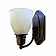 LaSalle Bristol Sconce LED Light 12V Oil Bronze with Alabaster Glass and Switch