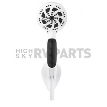 Oxygenics/ ETL Fury Shower Head - with 72 inch Hose - 5 Function Spray Settings White - 92789