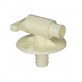 Petersen Molding Fresh Water Tank Drain Valve - 1/2 Inch Barbed - 18-958 C/W