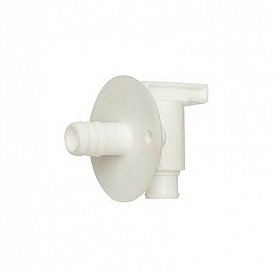 Petersen Molding Fresh Water Tank Drain Valve - 3/8 Inch Barbed - 18-959 A/W