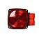 Peterson Mfg. Stop/ Turn/ Tail/ Rear Clearance/ Rear Reflex/ Side Marker/ Side Reflex/ License Light Red