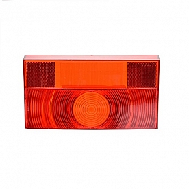 Peterson Mfg. Trailer Light Lens Rectangular Red with License Light for 25913