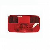 Peterson Mfg. Trailer Light Lens Rectangular Red with License Light Lens for 25923