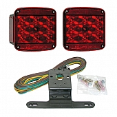Peterson Mfg. Trailer Rear/ Tail Light Kit LED Square Red