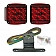 Peterson Mfg. Trailer Rear/ Tail Light Kit LED Square Red