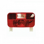Peterson Mfg. Trailer Stop/ Turn/ Tail/ License/ Backup Light Incandescent Rectangular Red