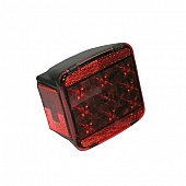 Peterson Mfg. Trailer Stop/ Turn/ Tail/ License Light LED Square Red