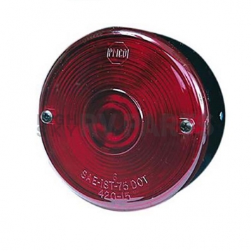 Peterson Mfg. Trailer Stop/ Turn/ Tail Light Incandescent Round Red 3-3/4 inch