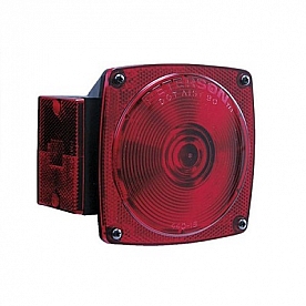 Peterson Mfg. Trailer Stop/ Turn/ Tail/ Rear Reflex/ Side Marker/ Side Reflex Light Incandescent Square Red