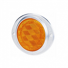 Reflector Round Amber Lens with Aluminum Housing