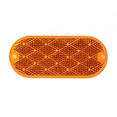 Peterson Mfg. Reflector Amber Lens Oblong with Adhesive Backing