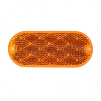Peterson Mfg. Reflector Amber Lens Oblong with Adhesive Backing