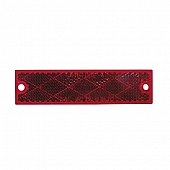 Reflector Red Lens -3/8 inch Length x 1-1/8 inch Width - Without Housing