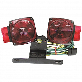 Peterson Mfg. Trailer Tail/ Rear Lighting/ Side Marker Light/ Reflector Incandescent Square Red