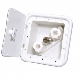 Phoenix Products Exterior Splay Port Spray-Away Quick Connect Valve White Plastic PF247201