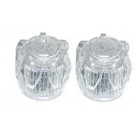Phoenix Products Faucet Handle Clear Acrylic Set Of 2 - PF287015