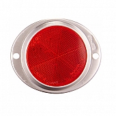 Reflector Round Red Lens with Aluminum Housing