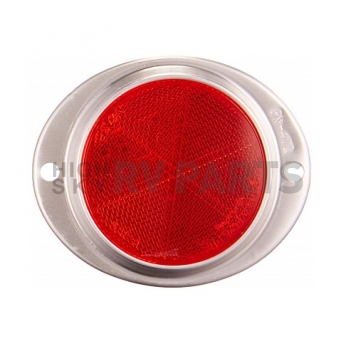 Reflector Round Red Lens with Aluminum Housing