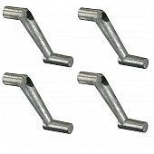 Roof Vent Crank Handle For RV and Mobile Home Windows 1 Inch Shaft Silver