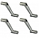 Roof Vent Crank Handle For RV and Mobile Home Windows 1-3/4 Inch Shaft  Silver Metal Set Of 4 - 795C4