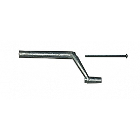 Roof Vent Crank Handle For RV and Mobile Home Windows 3-1/2 Inch Shaft Silver Metal
