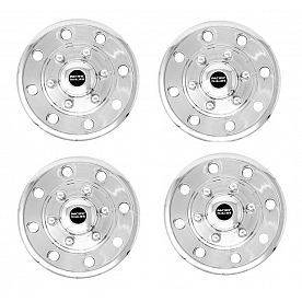 Pacific Dualies Wheel Simulator - Stainless Steel Front And Rear - Set Of 4 - 60-1508
