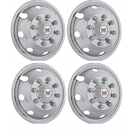 Phoenix USA Wheel Simulator Stainless Steel Front And Rear 17 Inch - 8 Lug Set Of 4 - QL74