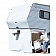 Adco 5th Wheel Skirt, 64 inch x 236 inch Polar White Laminated Vinyl with Zipper Doors  3501 