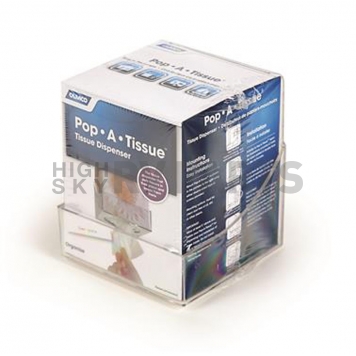 Pop-A-Tissue Dispenser Clear Plastic 57101-1