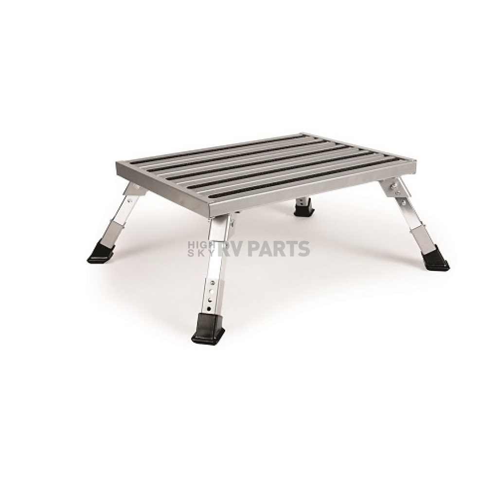 Camco 43676 Aluminum Platform Step Adjustable Height 