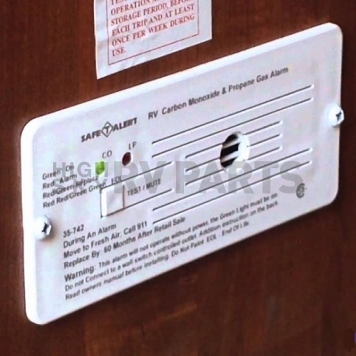Safe-T-Alert Carbon Monoxide Detector - Flush Mount White - 35-742-WT-3