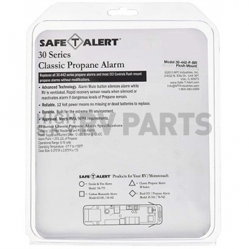 Safe-T-Alert Propane Leak Detector Flush Mount 30 Series - White 30-442-P-WT -2