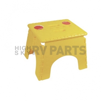 B&R Plastics E-Z FOLDZ Step Stool - 9 inch Yellow 101-6Y-2