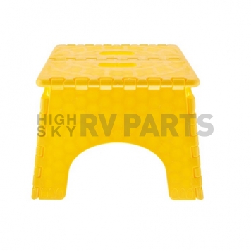 B&R Plastics E-Z FOLDZ Step Stool - 9 inch Yellow 101-6Y-4