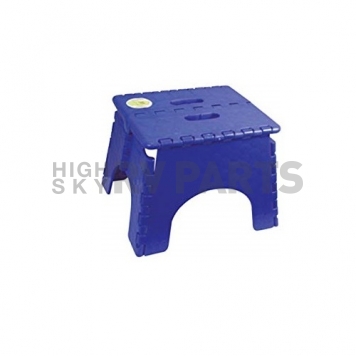 B&R Plastics E-Z FOLDZ Step Stool - 9 inch Sapphire Blue 101-6SB-4