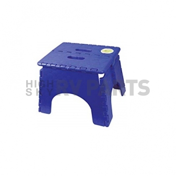B&R Plastics E-Z FOLDZ Step Stool - 9 inch Sapphire Blue 101-6SB-2