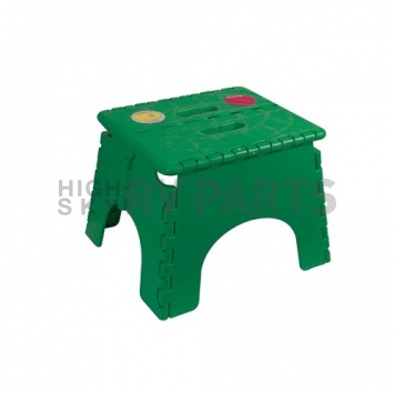 B&R Plastics E-Z FOLDZ Step Stool - 9 inch Green 101-6G-1