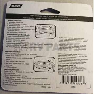 Camco RV Level Bubble Type - Set of 2 - 25503-7