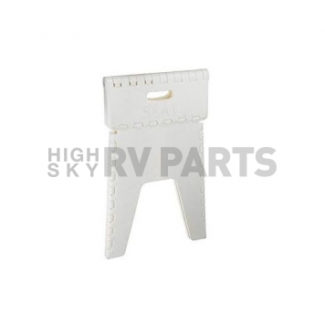 B&R Plastics Step Stool - Folding Neat Seat 15" White  152-6WH-4