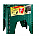 B&R Plastics Step Stool - Folding Neat Seat 15 inch Green 152-6FG