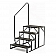 Stromberg Carlson Econo Porch - Manual Folding Triple Entry Step 27 inch EHS-103-R