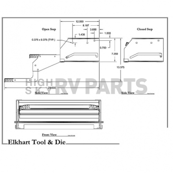 Elkhart Tool and Die Tool and Die 4 Manual Folding Entry Step 24''-3