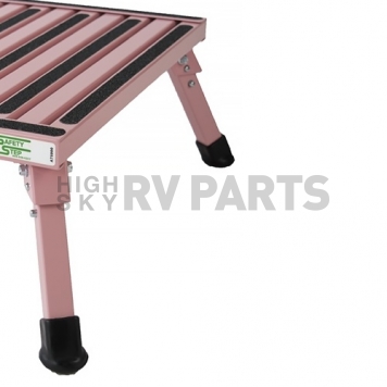 Large Aluminum Step Stool With Adjustable Leg 19″ x 15″ - Pink F-08C-P-2
