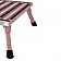 Large Aluminum Step Stool With Adjustable Leg 19″ x 15″ - Pink F-08C-P