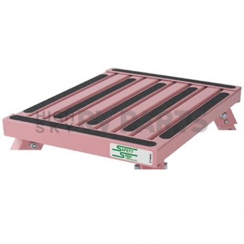 Aluminum Step Stool with Adjustable Leg 14 Inch x 11 Inch - Pink - S-07C-P-4