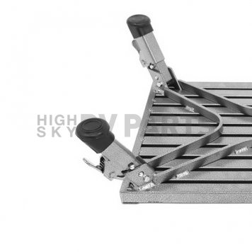Extra Large Aluminum Step Stool With Adjustable Leg 16″ x 24″ - Gray XLA-09C-G-4