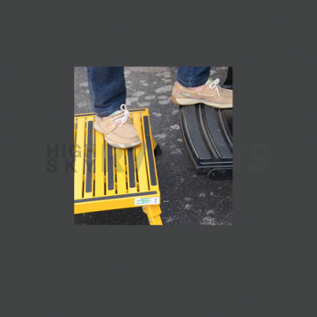 Large Aluminum Step Stool With Adjustable Leg 19″ x 15″ - Yellow F-08C-Y-3